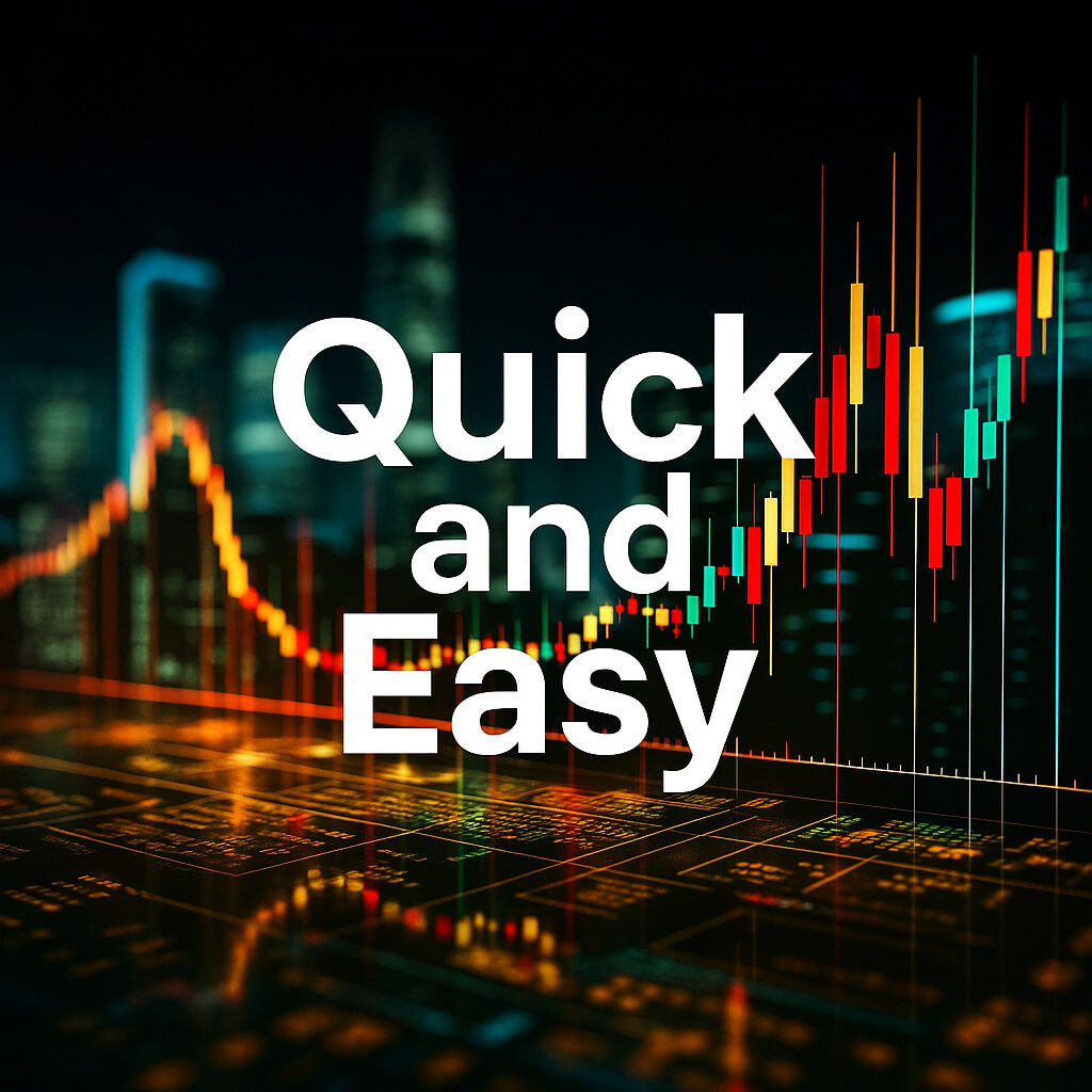 Rápido e Fácil – registo de código LEI em menos de 10 minutos com fundo de gráfico financeiro