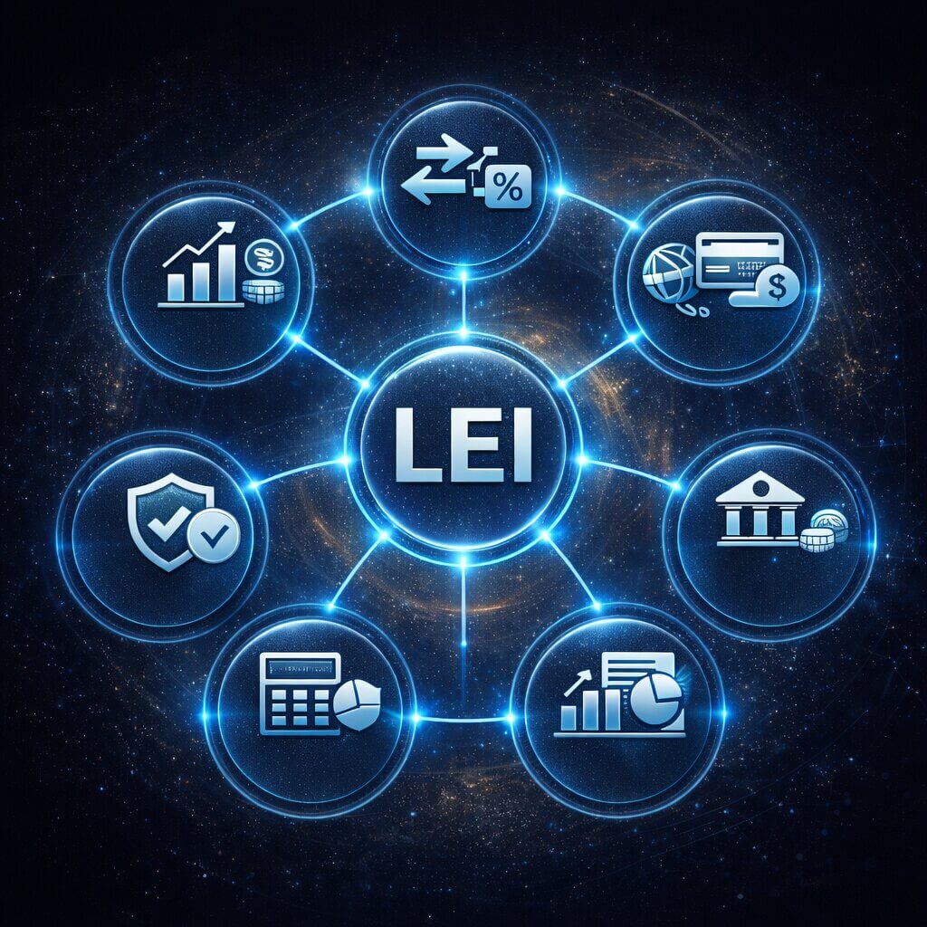 Casos de utilização global do código LEI em mercados financeiros, pagamentos, reporte e operações comerciais internacionais